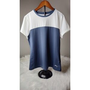 Tommy Bahama Golf Shirt Womens Medium M Color Block‎ Short Sleeve